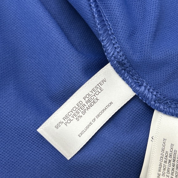 Cutter & Buck CB Golf Polo Shirt Modelo Beer Men's Medium Blue Performance - Picture 8 of 9